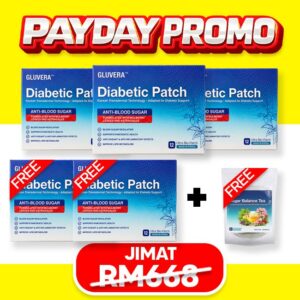 PROMO PAYDAY (3 KOTAK GLUVERA FREE 2 KOTAK GLUVERA + FREE 1 POUCH GLUVERA TEA)